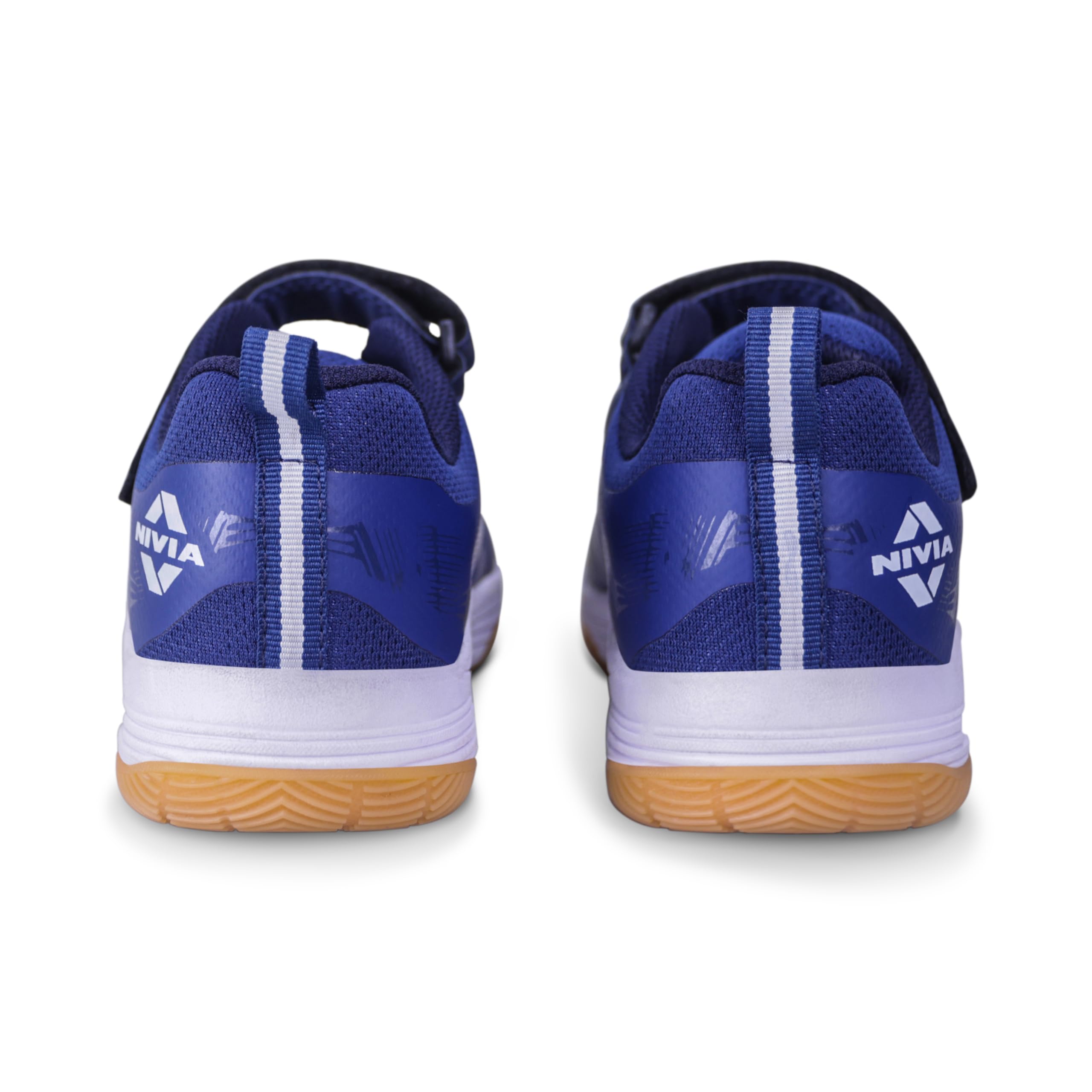Nivia HY-Court 2.1 Kids Badminton Shoes | Ideal for Badminton and Active Sports | Fueling Young Athletes with Comfort and Excitement | Court Shoes (Navy Blue) Size-Uk13 4