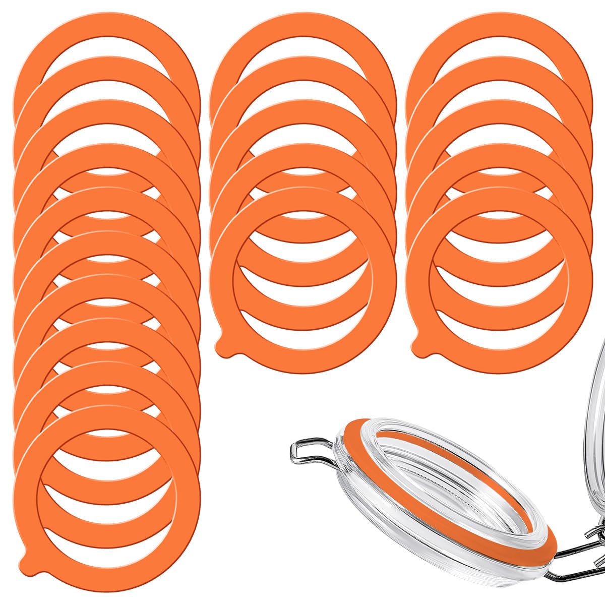 Guarnizioni In Silicone Per Barattoli - 6 Pezzi Riutilizzabili, Tenuta Ermetica - Foto 11