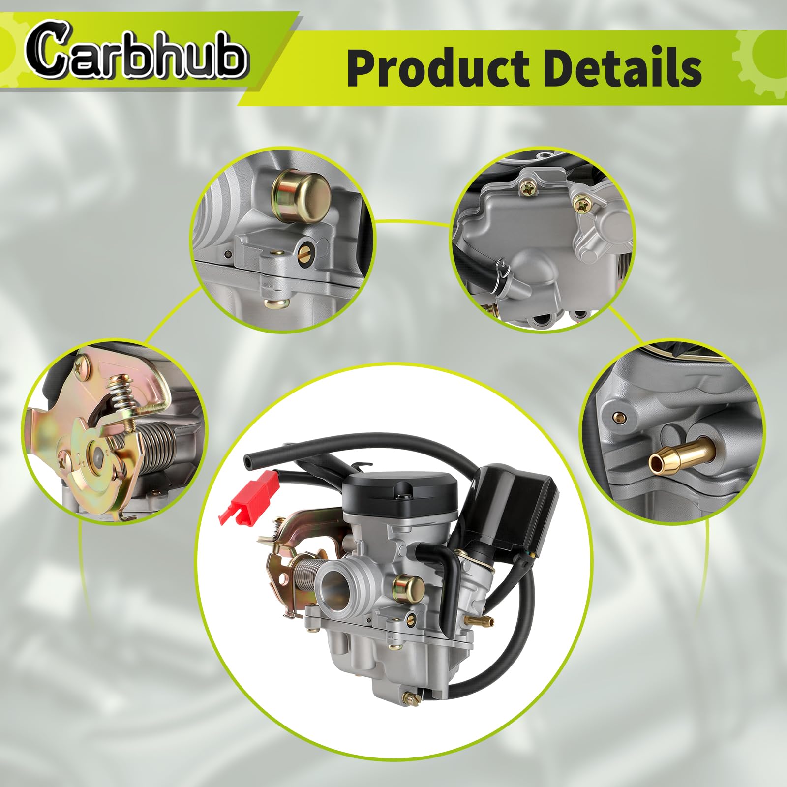 50cc Carburetor For 139qmb Carburetor 50CC 4-Stroke GY6 18mm 18,5mm China  Scooter AGM BTC IVA SZO LA SOURIS ETC Taotao 125cc Atv Parts