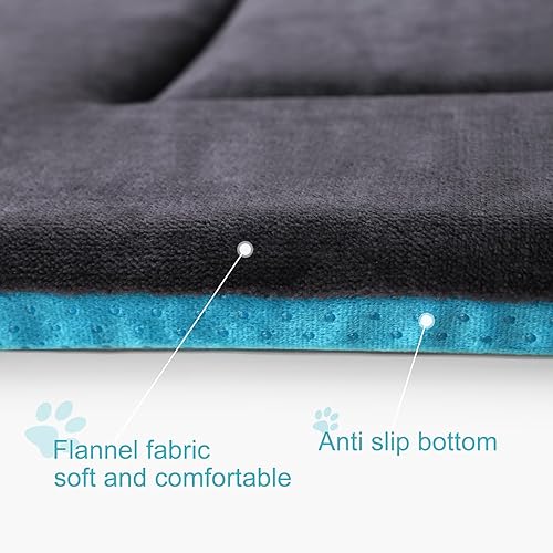 Miniatura 3 de Magic Dog Cama de felpa para perros extra grandes, tapete suave para cama para perros, lavable de 48 pulgadas, con parte inferior antideslizante,