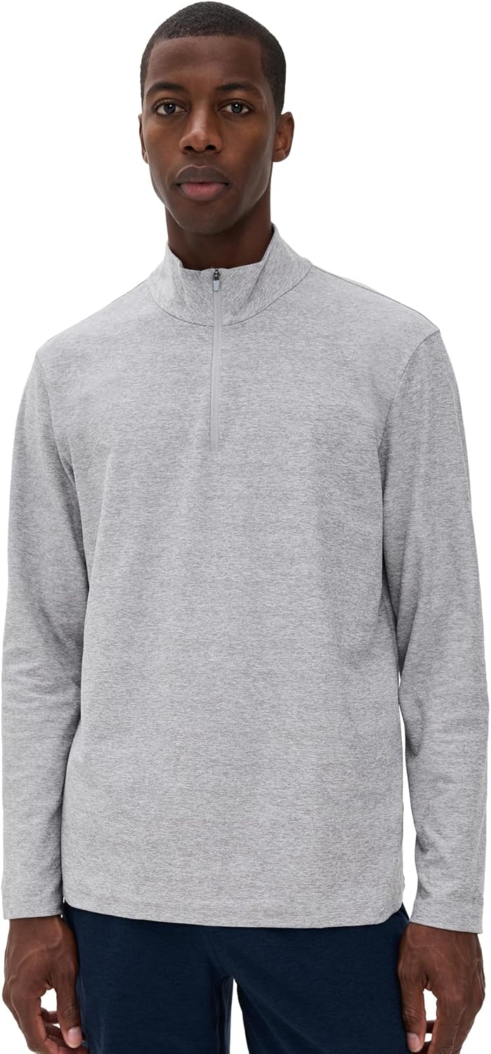 Beyond Yoga Men's SPACEDYE TERRAIN MENS QUARTER ZIP PULLOVER