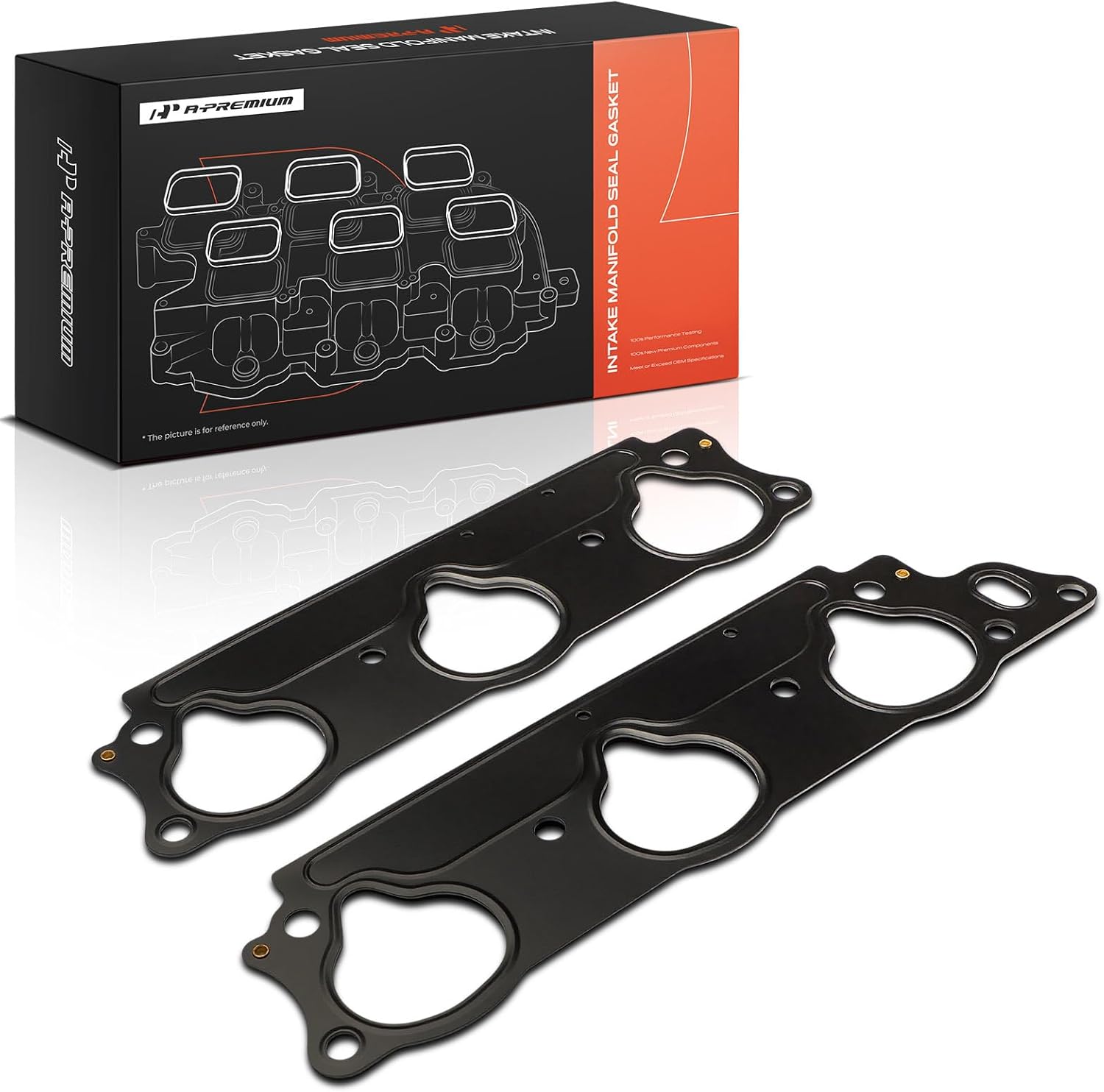 A-Premium Lower Engine Intake Manifold Gasket Sets Compatible with Honda Accord 2003-2007, Pilot 2005-2008, Odyssey 2005-2010, Ridgeline 2006-2008 & Acura MDX 2003-2006, TL 2004-2008, RL & Saturn Vue