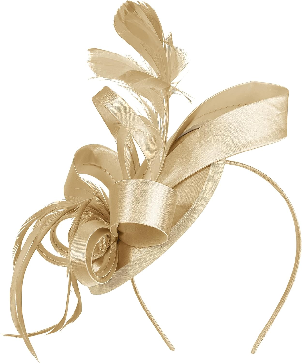 Zando Fascinators Hats for Women Tea Party Hat Ribbons Feathers Ken-Tucky Derby Hats for Women 2025 - Image 2