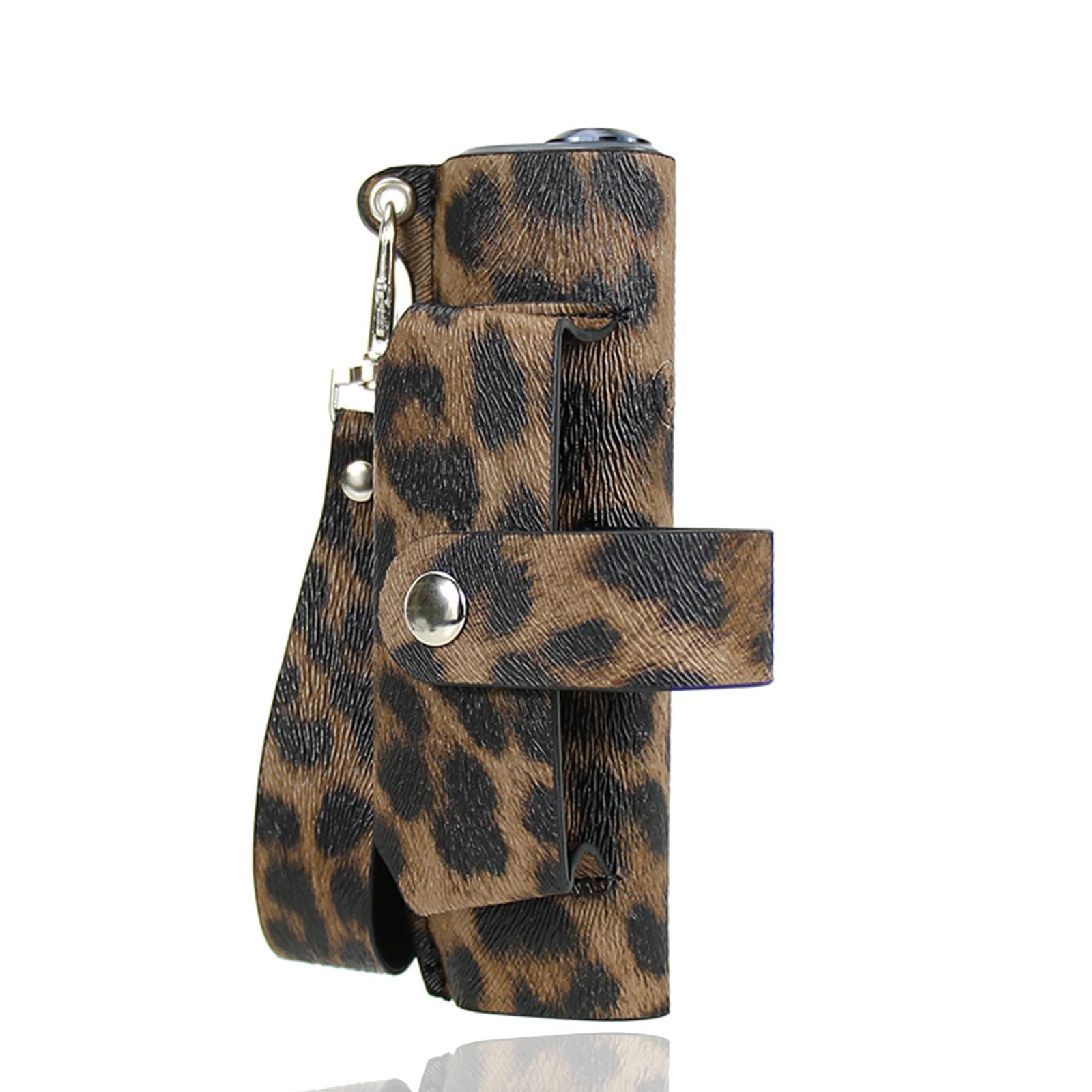 Case Compatible with IQOS Accessories (Only Compatible with Iluma One Case) Leather Case Protective Cap Cigarette Box with Cigarette Case (Dark Colour)