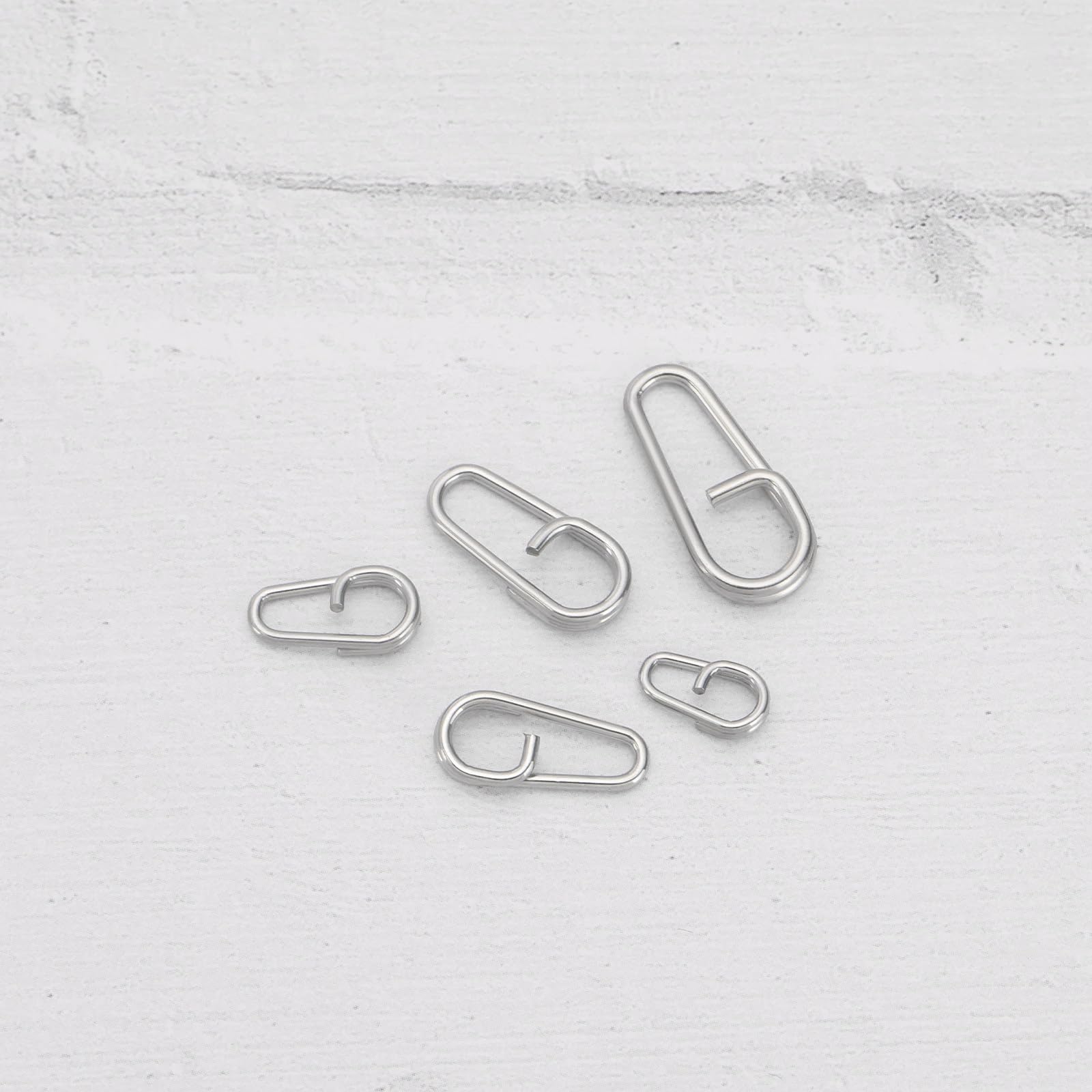 Acero Inoxidable Anillos Partidos 10mm 13mm 16mm 18mm 21mm para Pesca Cambio Rápido