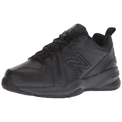 New Balance Women's 608 V5 Casual Comfort Cross Trainer, Black/Black, 8 Wide