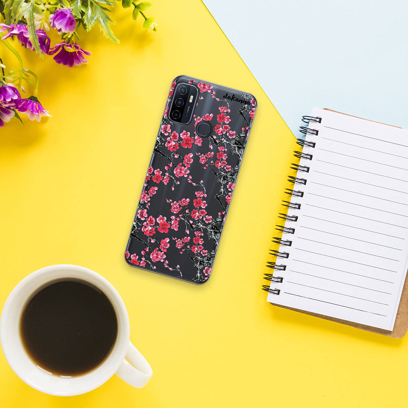 KARTXITAI Cover Compatibile con Oppo A53s 5G Custodia Trasparente Slim in Silicone TPU con Assorbimento degli Urti e Anti-Graffio-Gatto farfalla