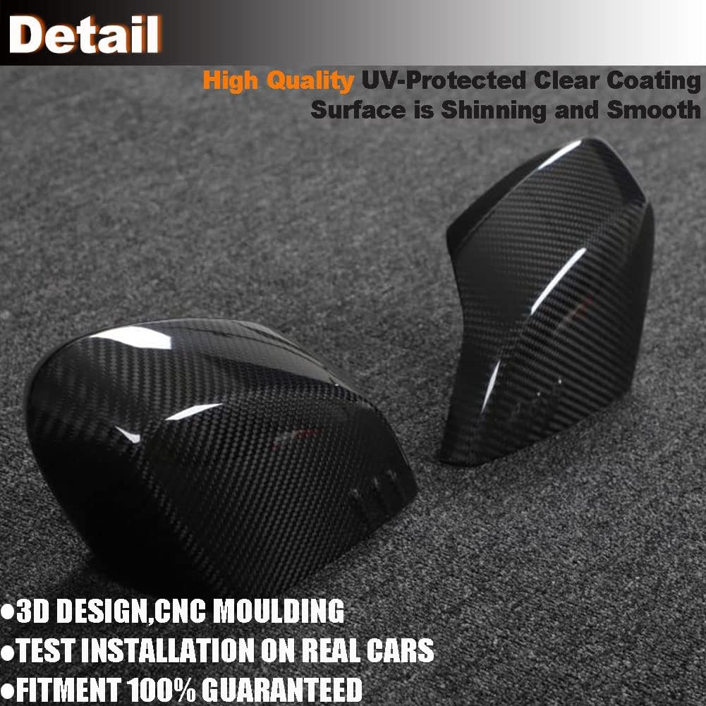 Dry Carbon Fiber Mirror Caps for Chevrolet Corvette C8 Z51 Z06 Stingray 2020-2025 Add on Style Side Door Rearview Mirror Cover Protective Trim Cap Exterior Shell Factory Outlet