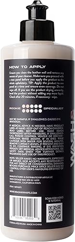 Miniatura 9 de WASH&WHIPS Monza - Revestimiento de cuero y acondicionador para interiores de automóviles, hidrata muebles, restaura y protege asientos de cuero,