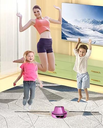 Miniatura 7 de Máquina de cuerda de saltar inteligente, cuerdas de saltar electrónicas, ajuste de nivel de velocidad 1-10 grupos de cuerda de salto multijugador,