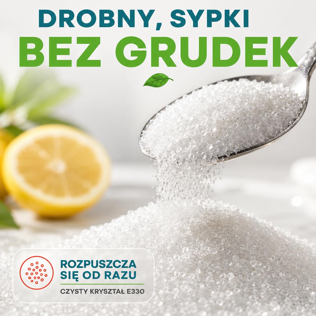 GiDeli Kwas Cytrynowy 4 Worki po 5 kg - E330 Spożywczy - Odkamieniacz