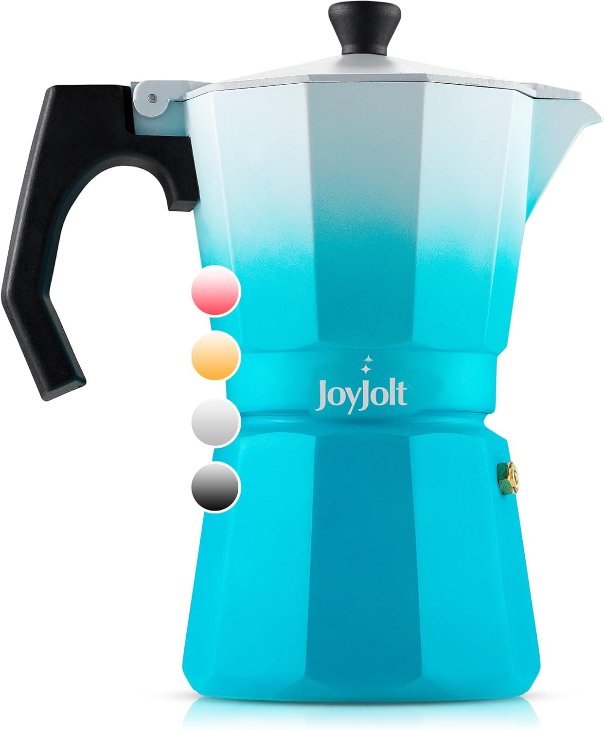 JoyJolt Italian Moka Pot 6 Cup Stovetop Espresso Maker