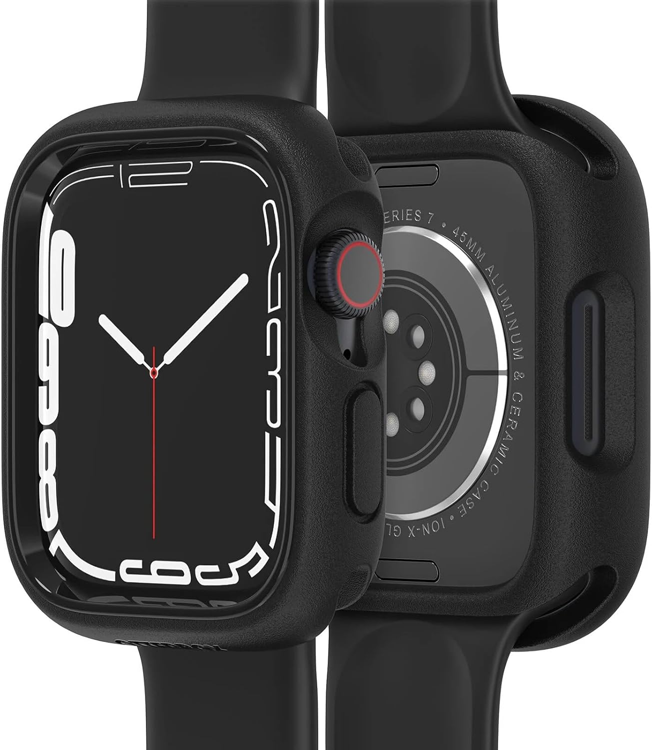 OtterBox - Apple Watch Series 7/8/9, 45mm Exo Edge Bumper Case - Protective Case for Smartwatch, Sleek & Precision Fit (Black)