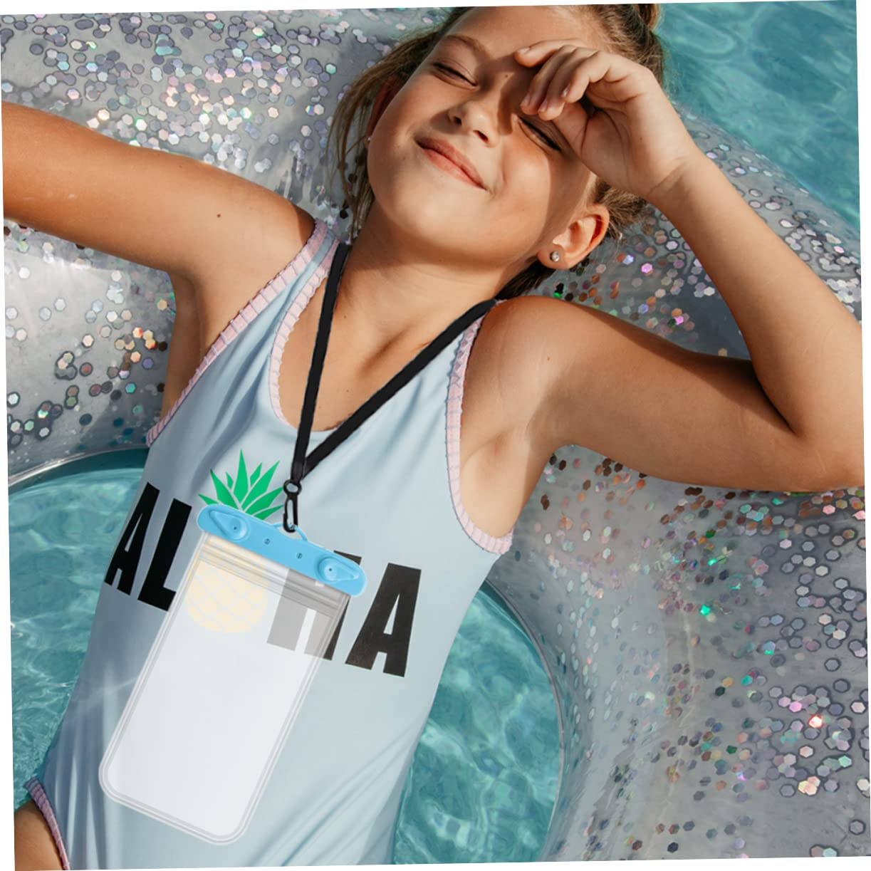 SEWACC 2Pcs Phone Case Transparent Pouch for Beach Kayaking Water Sports Lightweight Durable Protection for Swimming Outdoor Activities Lake