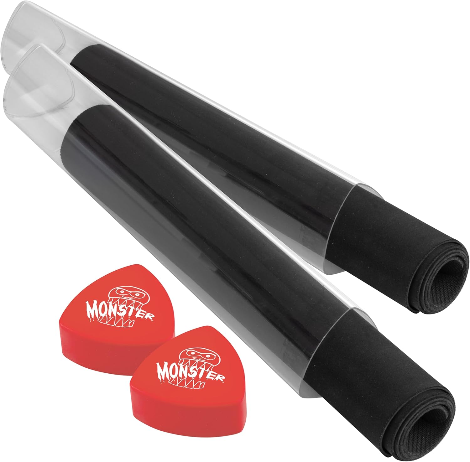 The Original Monster Prism Playmat Tube (Red 2pk)- Easy in and Out Case Design, Holder Won't Roll Off Surfaces- TCG Game Mat Storage Compatible with Pokémon, Yu-Gi-Oh!, MTG, Magic: The Gathering, RPG