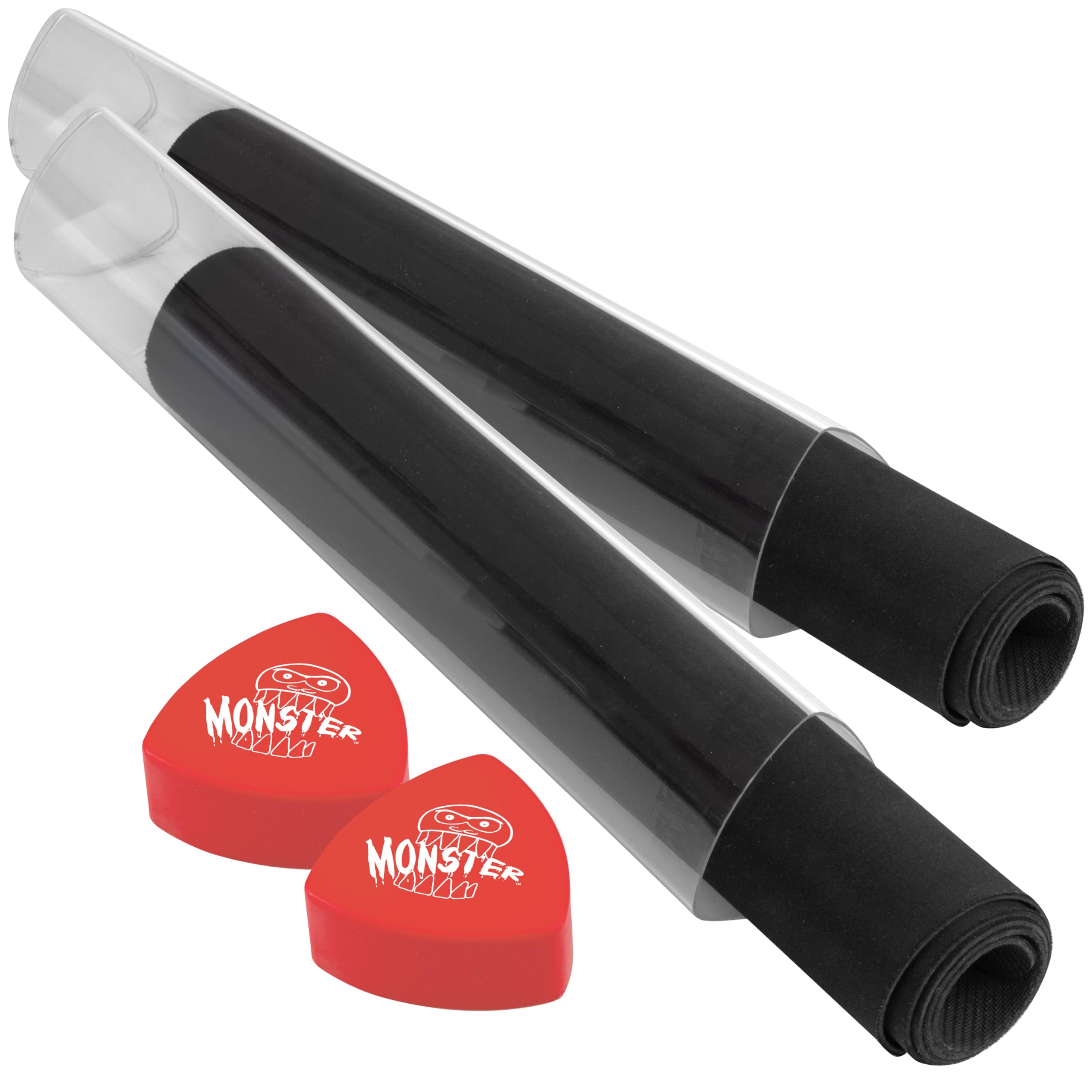 The Original Monster Prism Playmat Tube (Red 2pk)- Easy in and Out Case Design, Holder Won't Roll Off Surfaces- TCG Game Mat Storage Compatible with Pokémon, Yu-Gi-Oh!, MTG, Magic: The Gathering, RPG