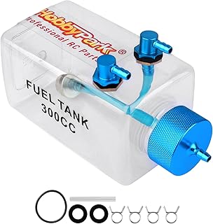 HobbyPark RC Gas Fuel Tanks Fuel Bottle for RC Gasoline Airplane Gas Engine (300CC)