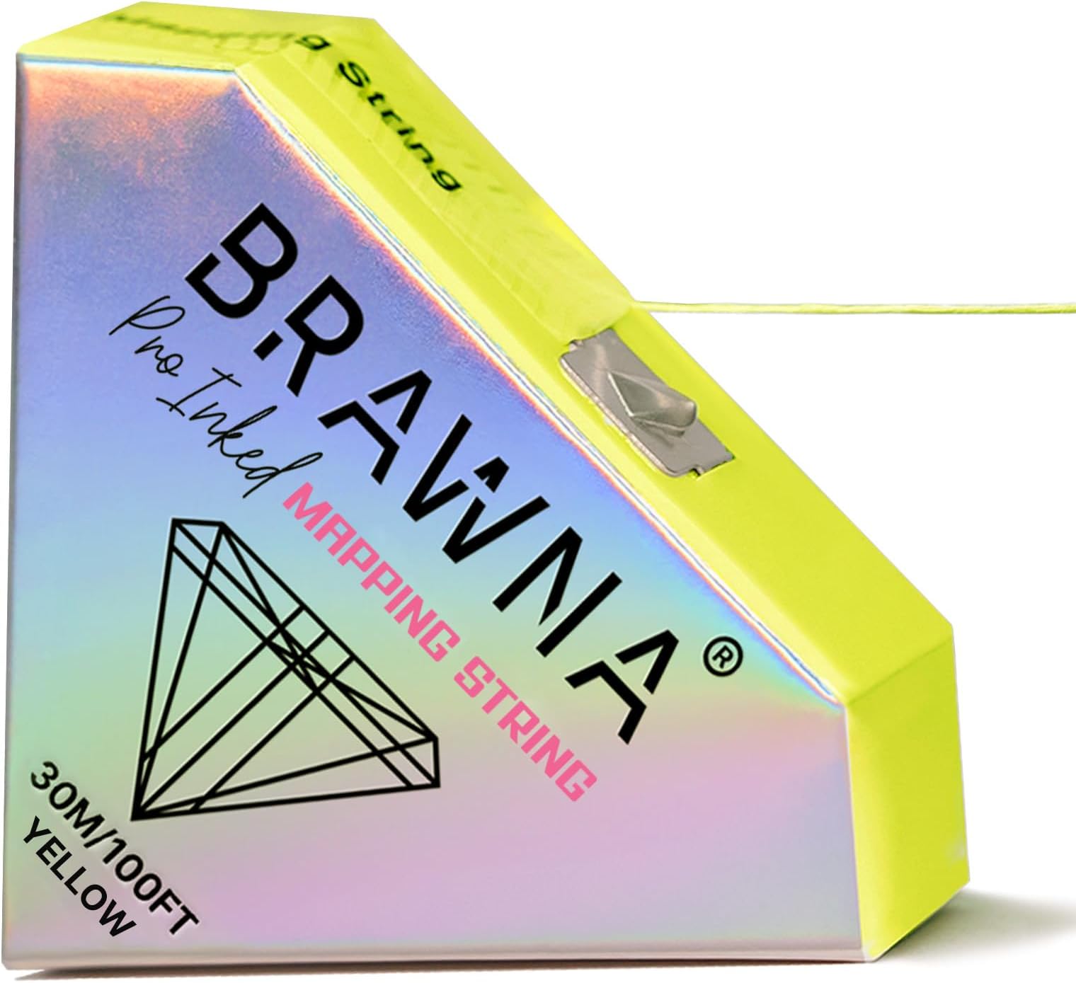 BRAWNA 30M [ 100FT ] Pro Inked Mapping String for Brow and Lip Measuring - PMU Supplies - Color - Yellow…