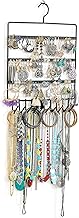 FreshDcart Multi-Colour Jewellery Metal Display Stand Organizer Rack for Earrings, Necklaces, Bracelets, Hand Rings - Black Pack of 1