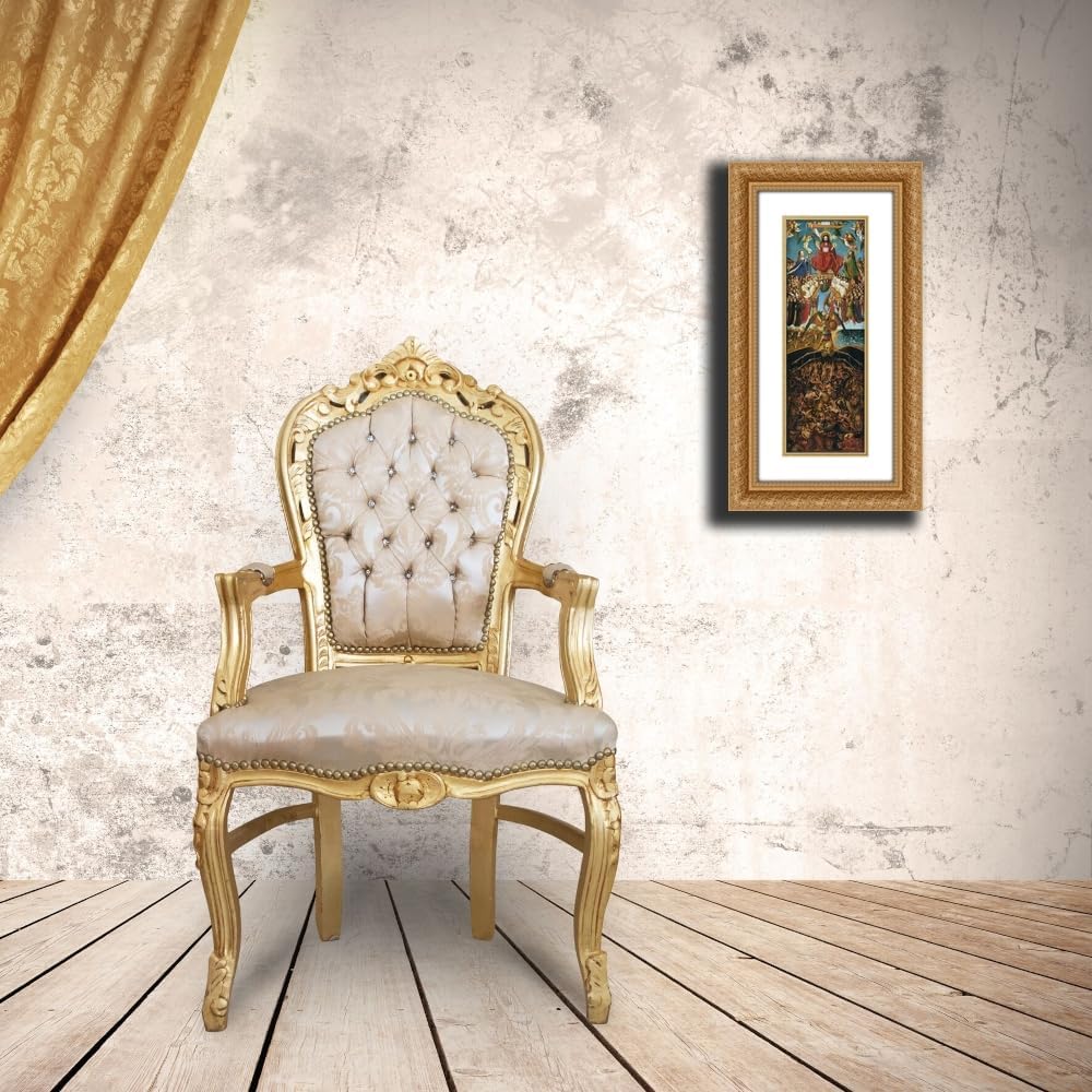 ArtDirect Crucifixion and Last Judgement diptych, right panel Custom Framed Art Print Giclee Print or Canvas Options with Various Sizes and Customization by van Eyck, Jan
