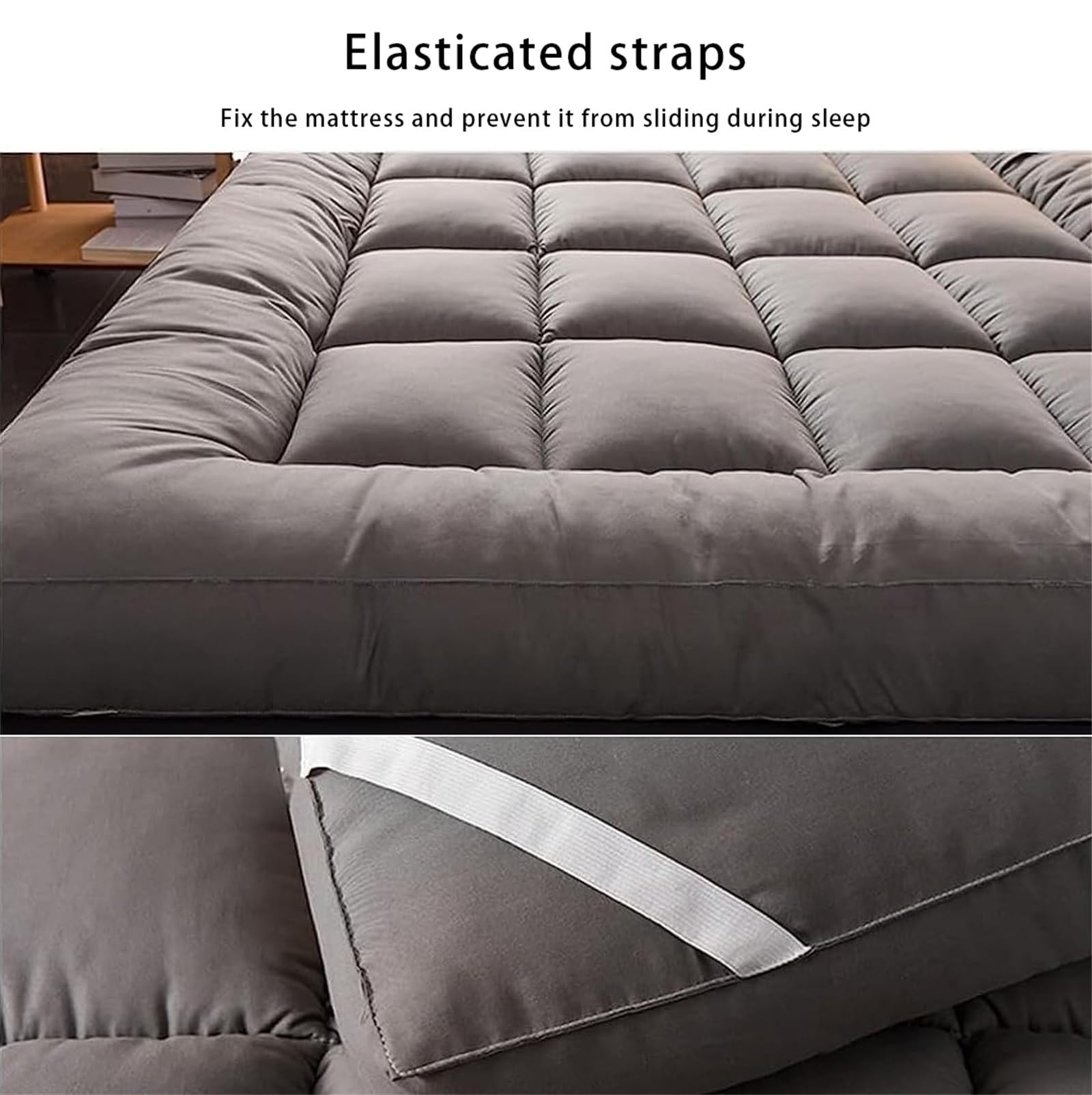Matelas Futon, Matelas de Sol Japonais, Matelas Pliable Enroulable, Tapis de Couchage Épais, Lit d'oreiller, Chaise Longue, Matelas Respirant(180x200cm)