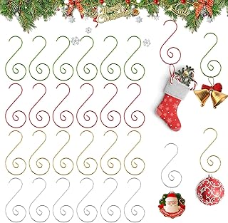 Aowin 80 PCS Christmas Ornament Hooks