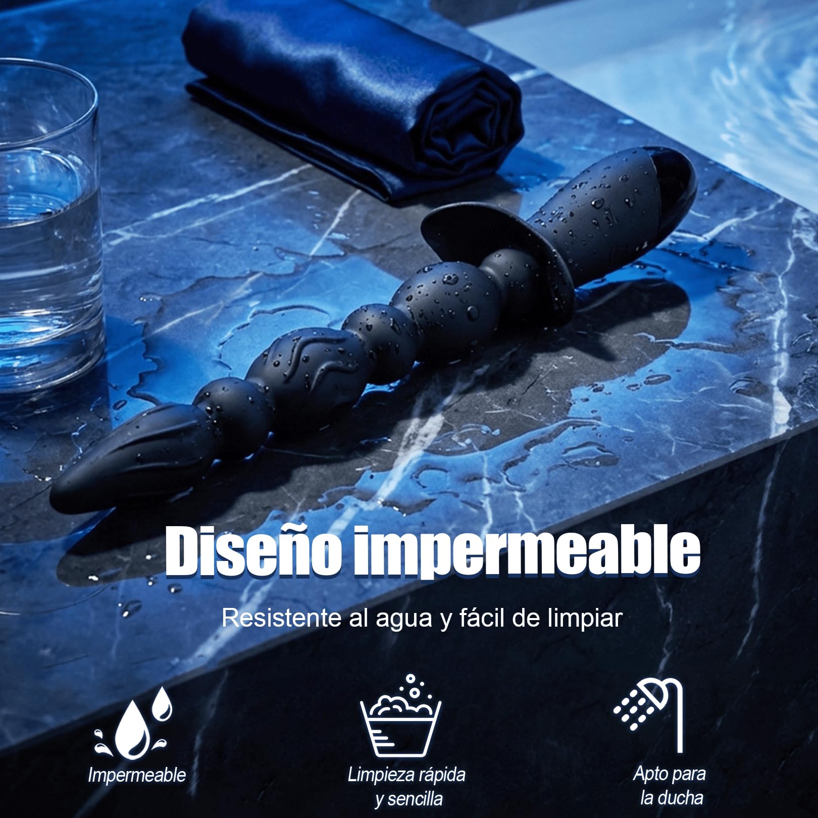 Bolas Anales Vibradoras Plug Anal Punto G Masajeador Dilatador Butt Plug | Estimulador de Próstata Consoladores con 10 Modos de Vibración Vibradorador Masajeador de Próstata Silicona Juguetes Eróticos