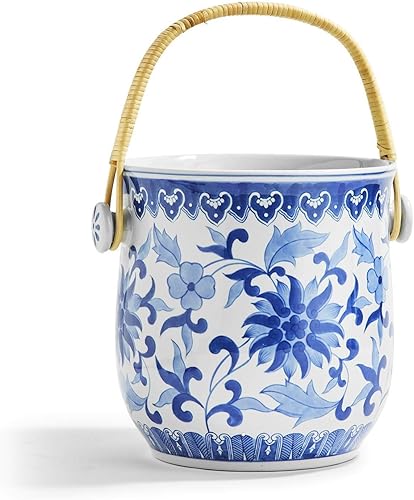 Two's Company Inc Canton Collection - Cubo para vino, color blanco, talla única