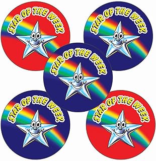 350 Star Of The Week Childrens Pupils School Praise Teachers Reward Stickers 25mm Primary Teaching Services