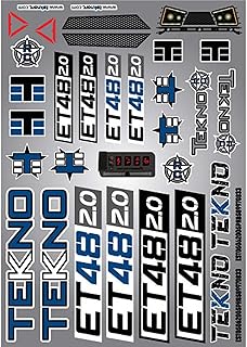 TEKNO RC LLC Decal Sheet ET48 2.0 TKR9646 Electric Car/Truck Option Parts