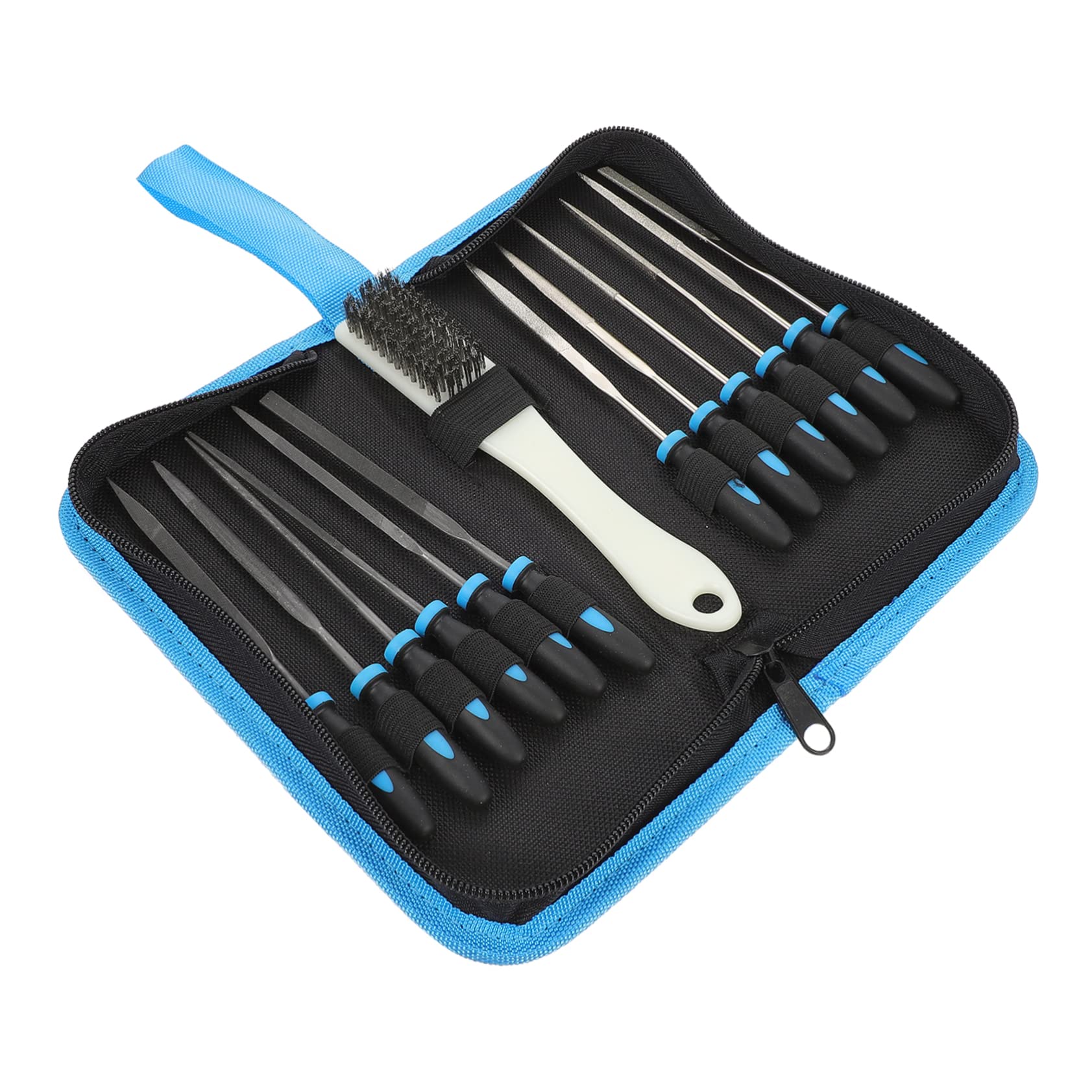 Outils de façonnage et brosse de nettoyage inclus dans ce kit de limes de gravure