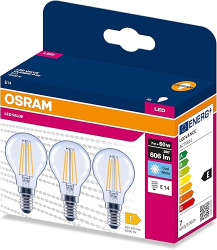 Osram LED FILAMENT CLASSIC P VALUE 7W 4000K Clear E14