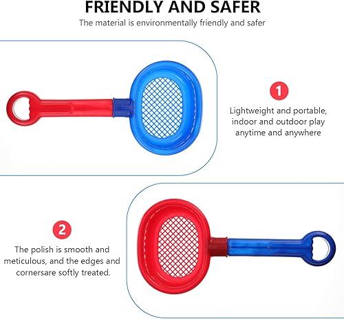 Miniatura 7 de Palas de tamiz de arena de plástico 8 unids niños playa tamiz de arena con mango jardín playa juguetes