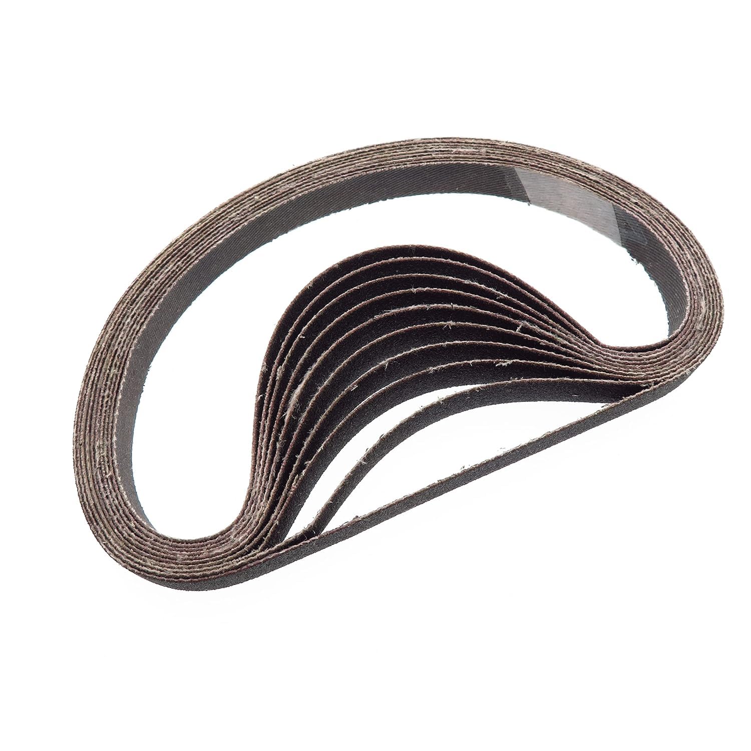 Paski szlifierskie, 15 szt., 330 x 10 mm, ścierny pasek ścierny, taśmy ścierne, ziarnistość 60-240, do szlifierki taśmowej, narzędzie ścierne, polerowanie drewna, metalu (P80)