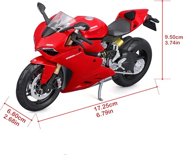 BBURAGO Model Kit Ducati 1199 Panigale - Modellino Realistico Ducati in scala 1:12, Licenza Ufficiale Ducati, Età Consigliata 14+ Anni - 3