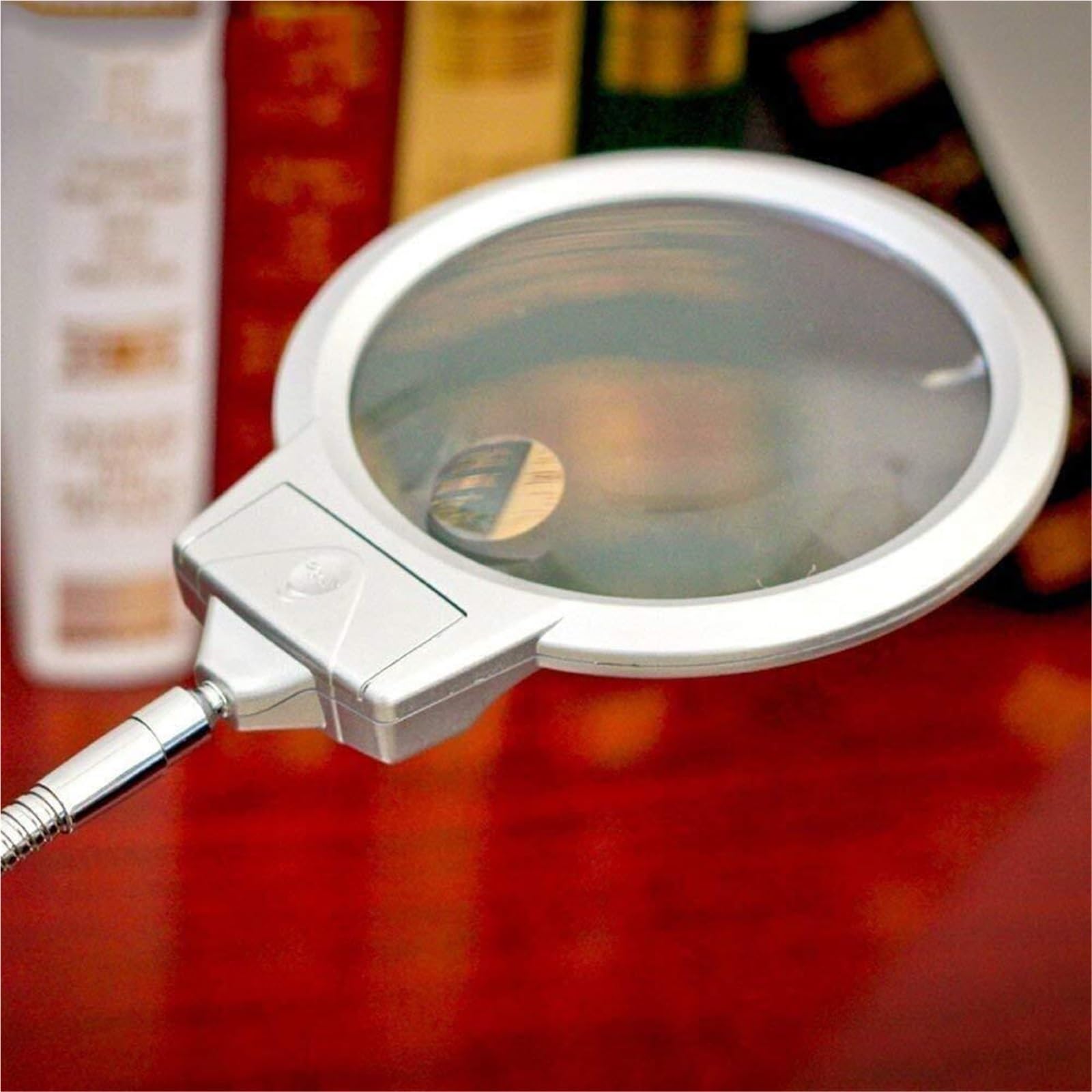 Lente di ingrandimento da Tavolo, Grande, for riparazioni, LED, for Ufficio, for schermi, Artigianato, Hobby, Pittura, Cucito, lavori ravvicinati, Anziani, Riparazione, Telefono Cellulare