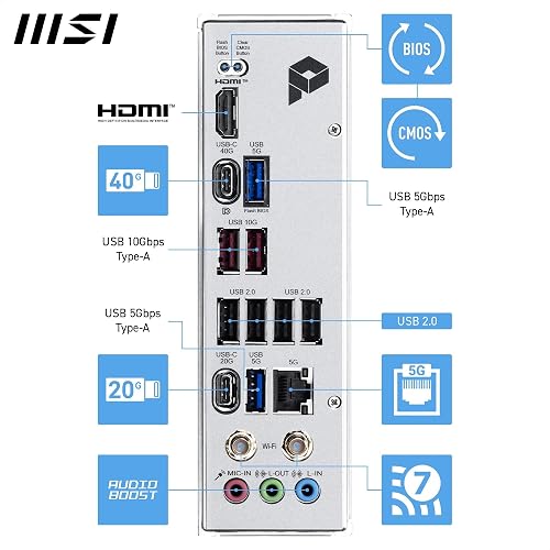 MSI PRO X870E-S EVO WIFI Motherboard, ATX-Ryzen 9000/8000/7000, AM5, DDR5 - 6