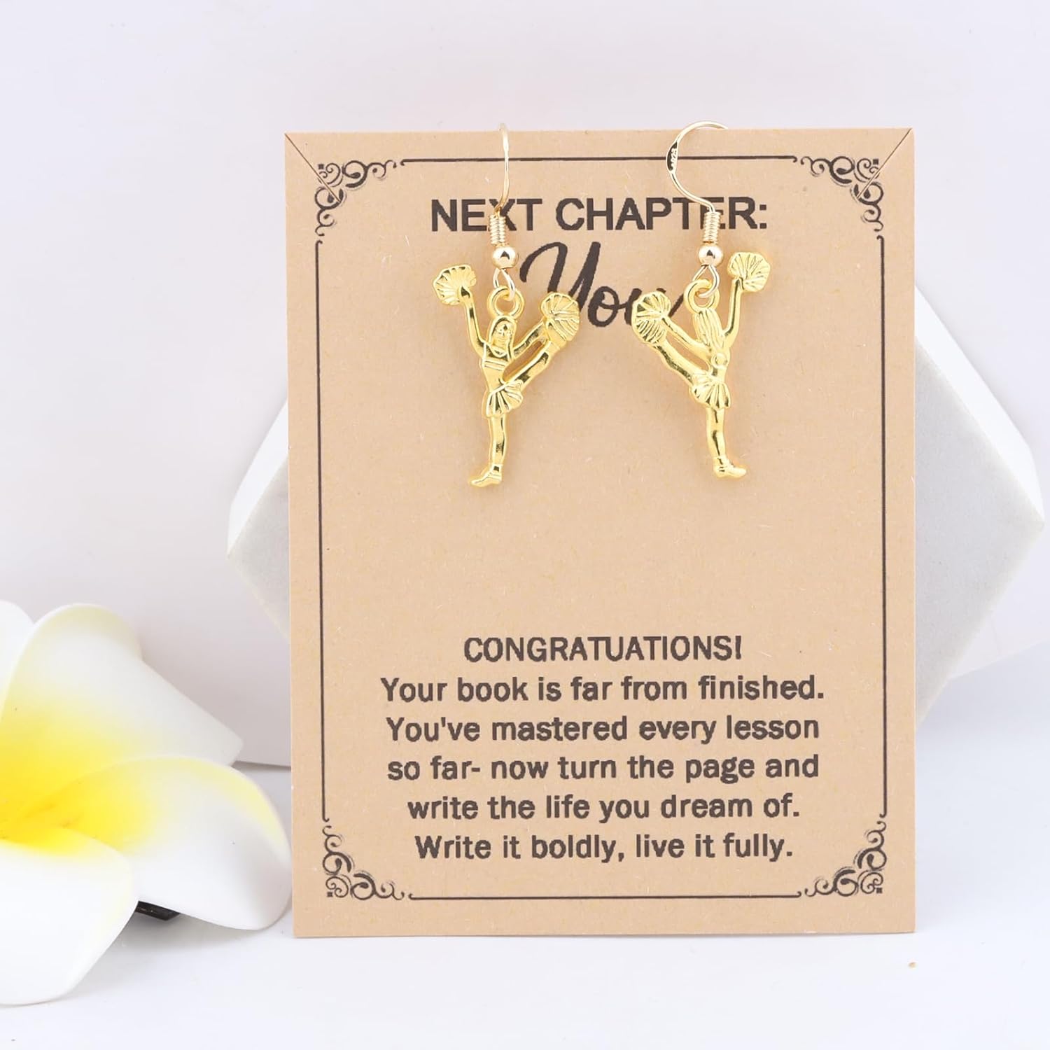 MAOFAED Cheer Earring for Women, Cheer Leader Gift, Cheerleading Gifts, Cheerleader Earrings (chapterCheerEarring) - Image 4