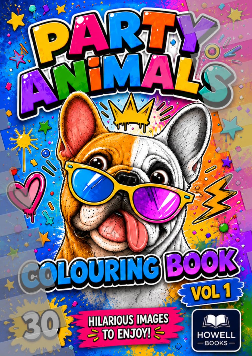 Party Animals colouring book vol 1: 30 hilarious animal images to enjoy