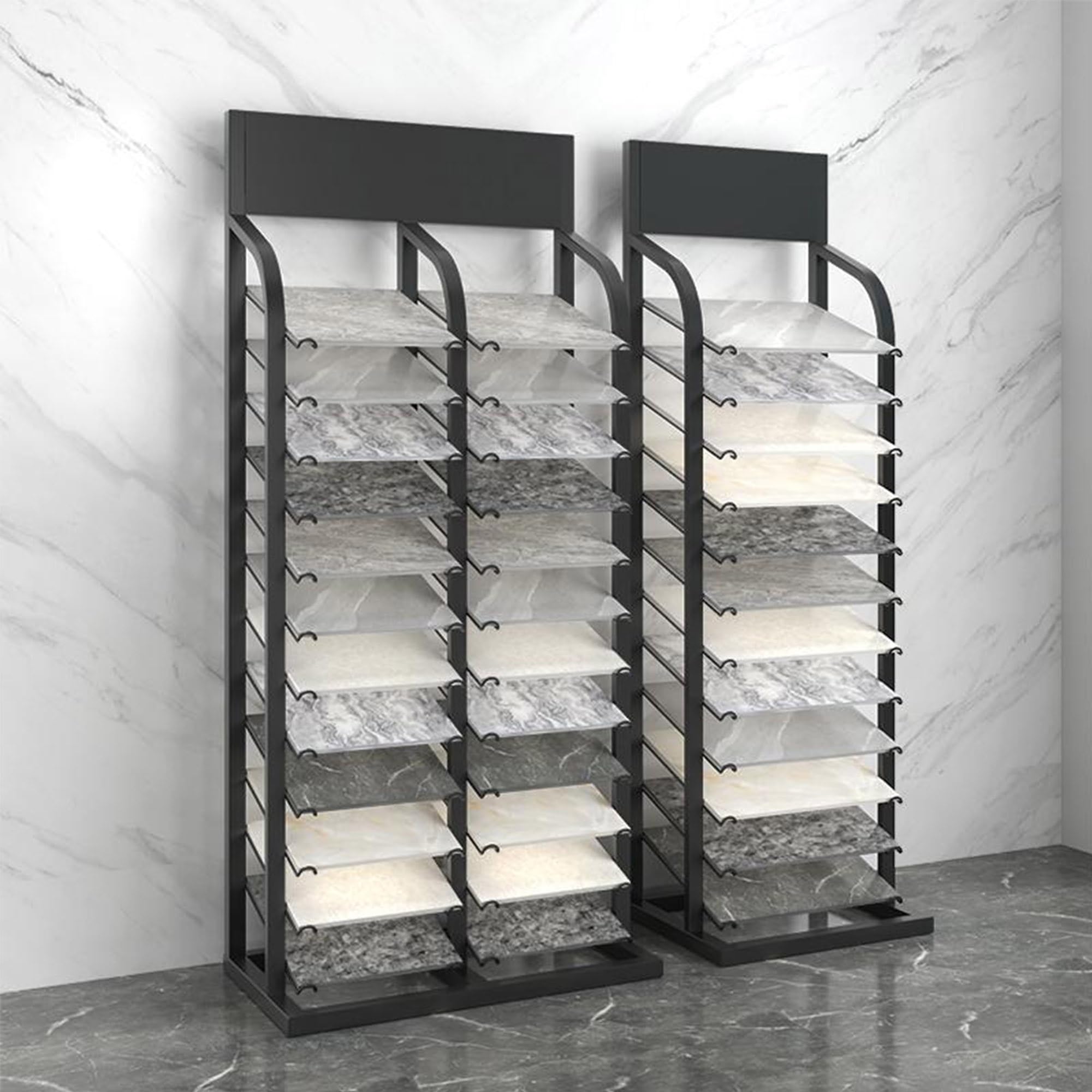 Expositor de muestras de azulejos de mármol multicapa, 30 x 90 cm, vitrina para armarios y losas, ideal para ferias, exposiciones y tiendas, mejora la experiencia del cliente