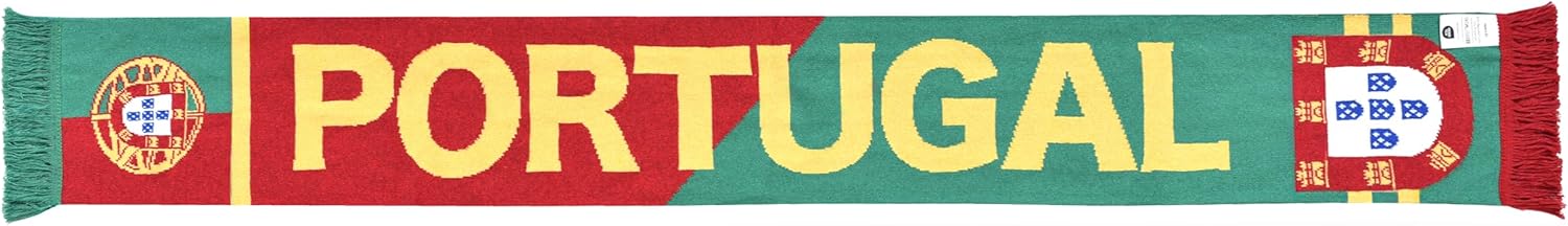 Euroscarves Portugal Recycled Cotton Soccer Knit Scarf, Made in Portugal - Image 4