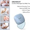 Warming Nursing Massager Postpartum Breastfeeding Essentials Heat & Vibration Support Duct Clogging Mastitis Improve Milk Flow and Congestion 2 Pads