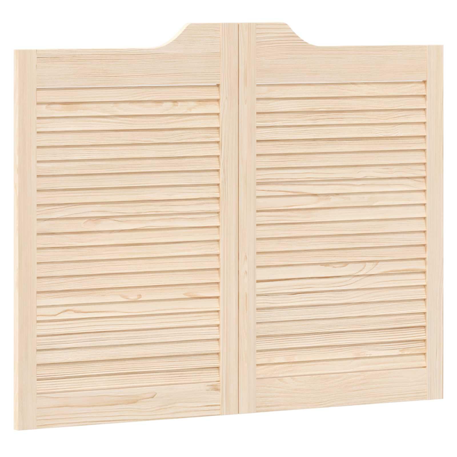 Porta oscillante naturale, 80 x 50 cm, in legno di pino massiccio