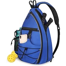 Goloni Pickleball Sling Bag for Men Women, Lightweight Pickleball Backpack with Fence Hook