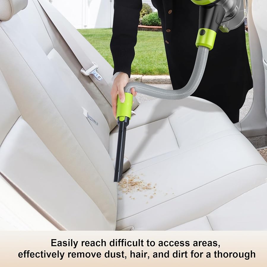 Intercleaner 23Ft Corded Vacuum Cleaner,2 Operation Mode Powerful Suction Stick,19''-30'' Adjustable Tube Handheld Vac for Hard Floors Carpets Pet Hair,Wall Mount Storage, image 3