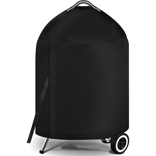iCOVER Grill Cover for Weber 22 Inch Charcoal Kettle- Heavy Duty Waterproof BBQ Cover for Weber Char-Broil 22 Inch Charcoal Kettle Grills