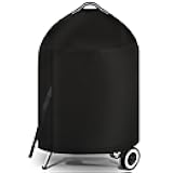 iCOVER Grill Cover for Weber 22 Inch Charcoal Kettle- Heavy Duty Waterproof BBQ Cover for Weber Char-Broil 22 Inch Charcoal Kettle Grills