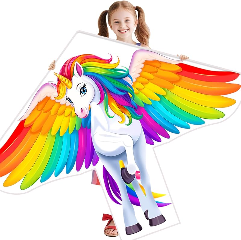 Xida Kites for Kids Ages 4-8 8-12 Easy to Fly, Large Beach Kites for Adults | Easy Flying Beginner Kids Kites for Boys and Girls, Single Line Delta Kites for Beach, Park, Family Outdoor Activities