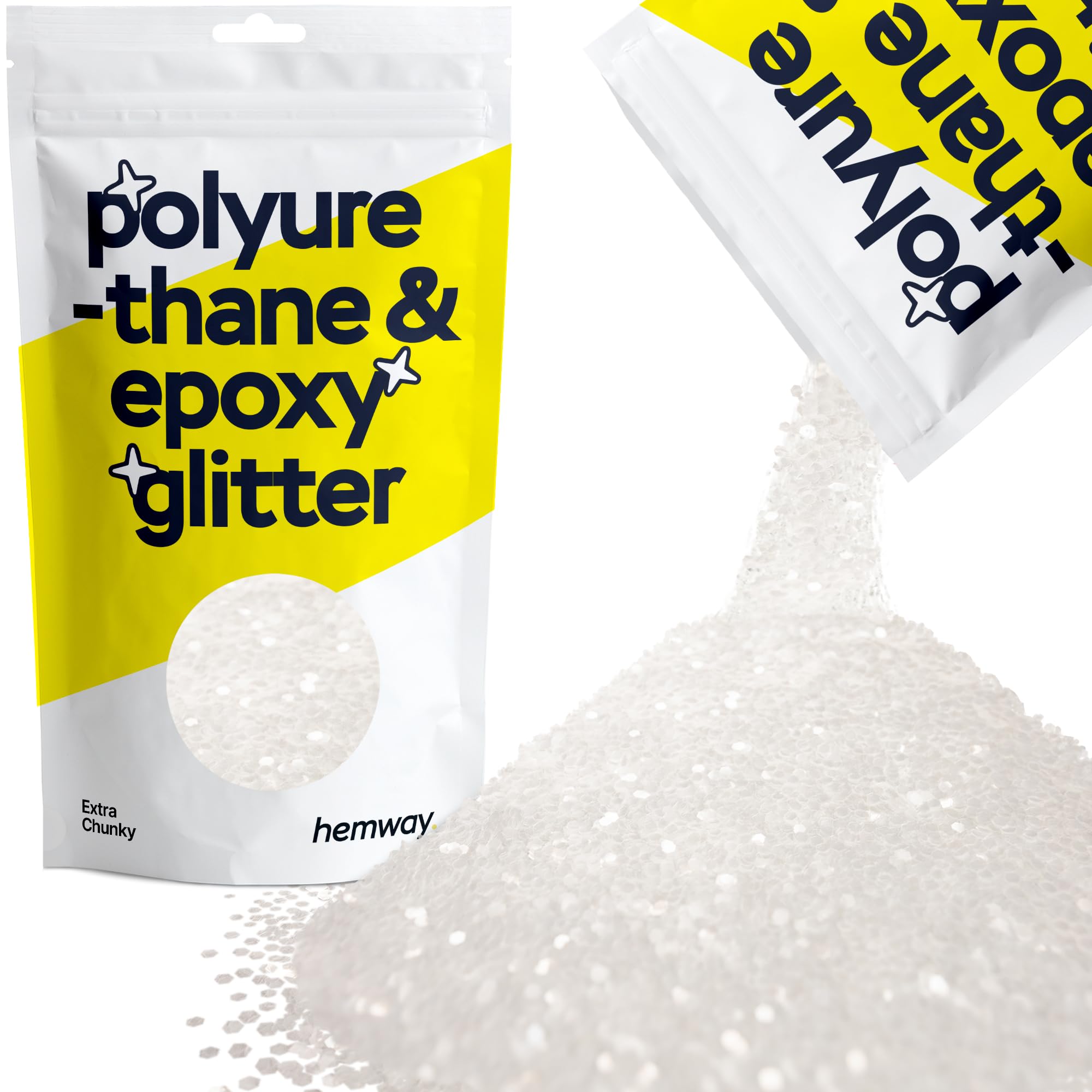 Hemway Resin Glitter Bronze Brown 100g Super Chunky | Polyurethane & Epoxy Glitter for Resin Crafts, Tumblers, Coasters, Floor & Table Art — view 250