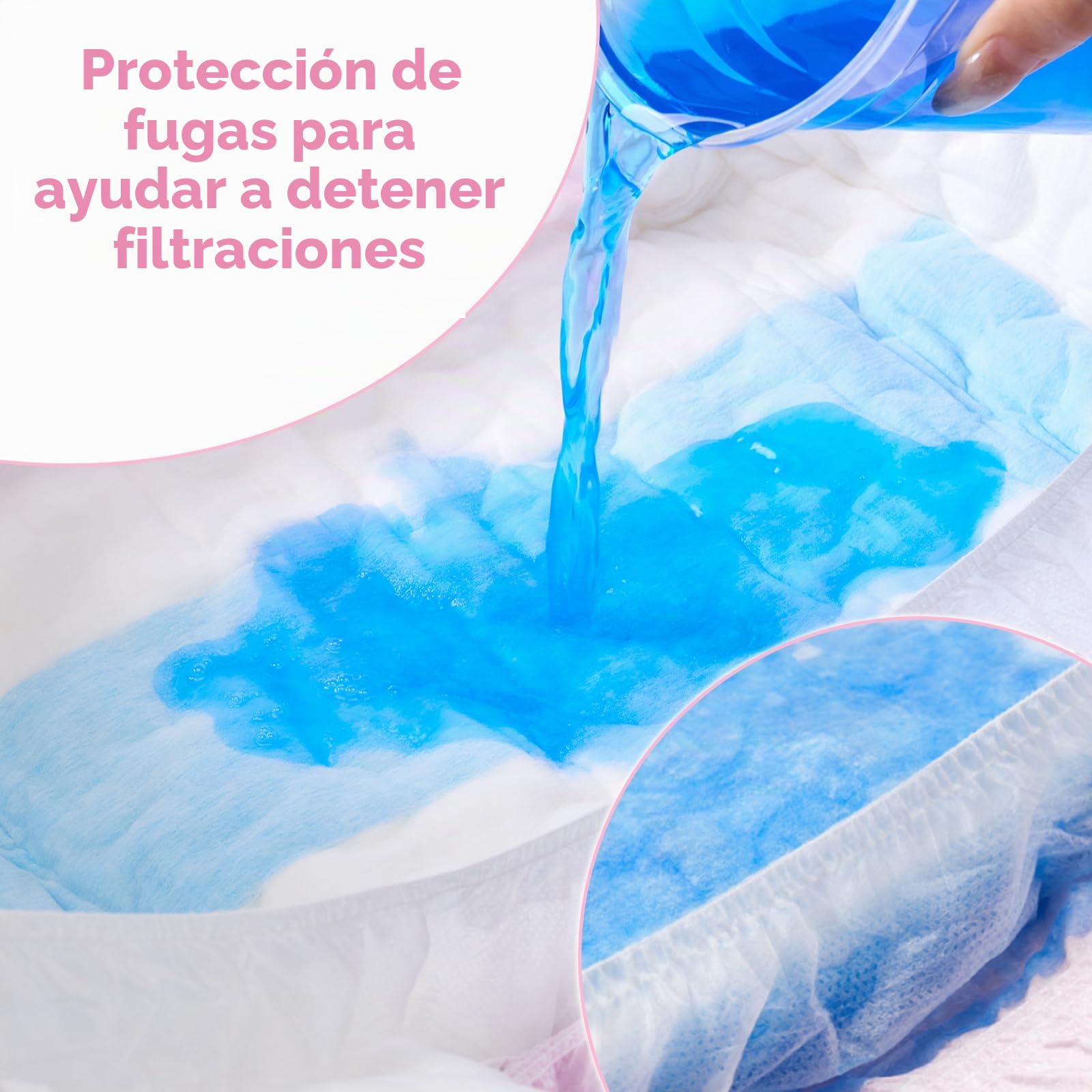 LittleForBig Pañales ultra absorbentes de 7000 ml con cierre de ajustable para adultos, 10 piezas, Fairy Littles in Dreamland (M)